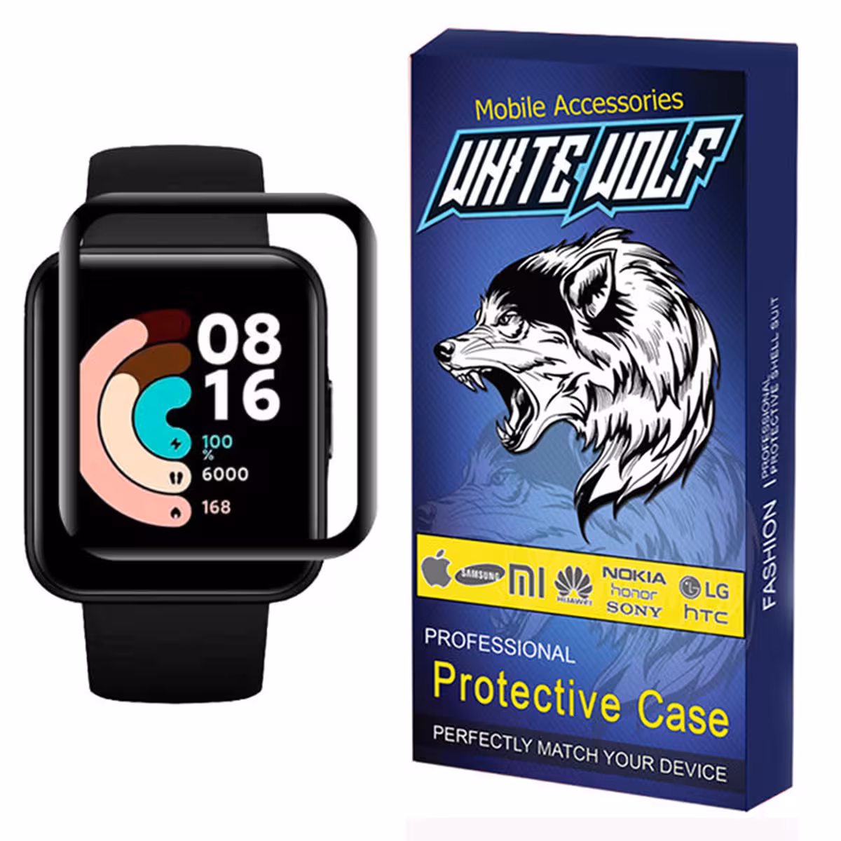 محافظ صفحه نمایش وایت ولف مدل W PWM مناسب برای ساعت هوشمند شیایومی Redmi Watch 2 Lite