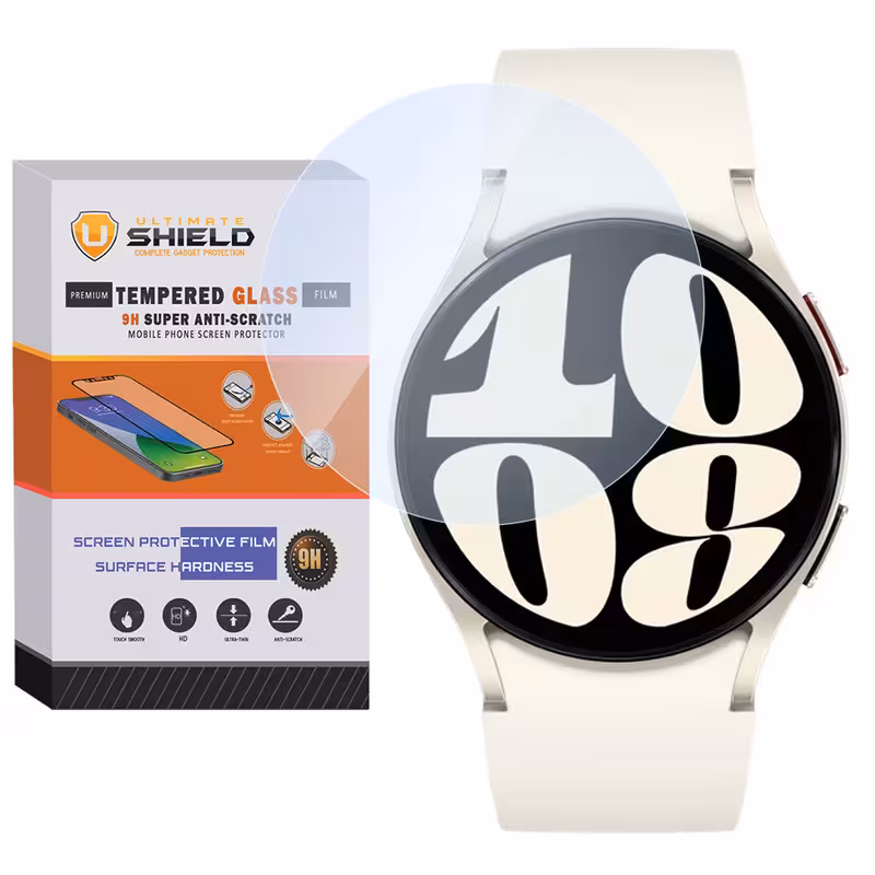 محافظ صفحه نمایش شیشه‌ای آلتیمیت شیلد مدل SH-UL مناسب برای ساعت هوشمند سامسونگ Galaxy watch 6 44mm | کالا برتری
