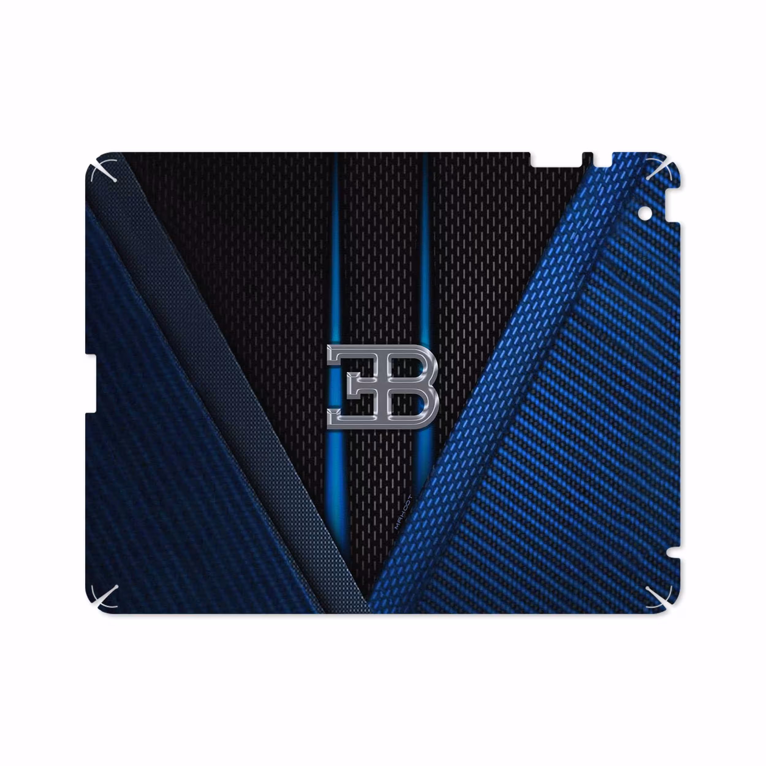 برچسب پوششی ماهوت مدل BUGATTI مناسب برای تبلت اپل iPad 2 2011 A1396