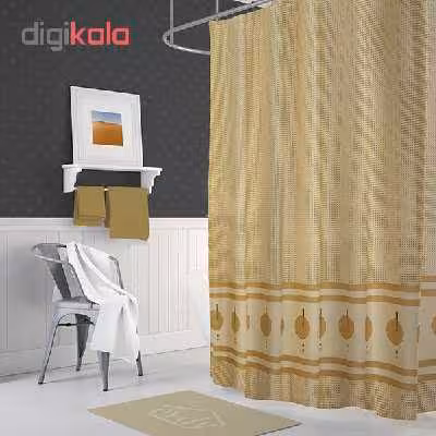 پرده حمام دلفین کد Ev-5030 v3 سایز 200×180 سانتی متر 