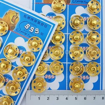 دکمه فشاری 4 فلز طلایی