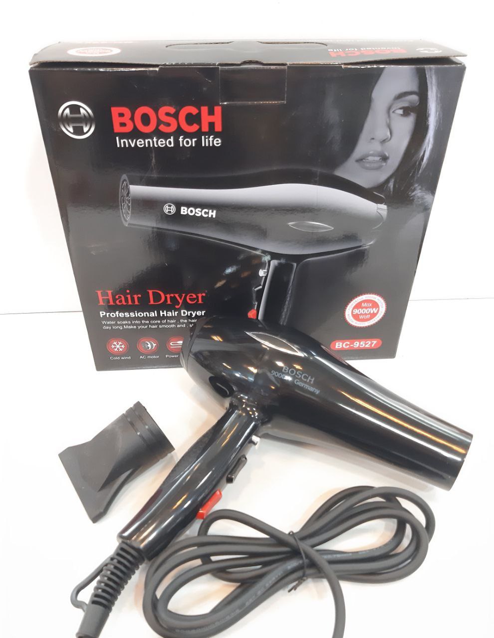 سشوار بوش 9000 وات مدل BC-9527 عمده کد 5217