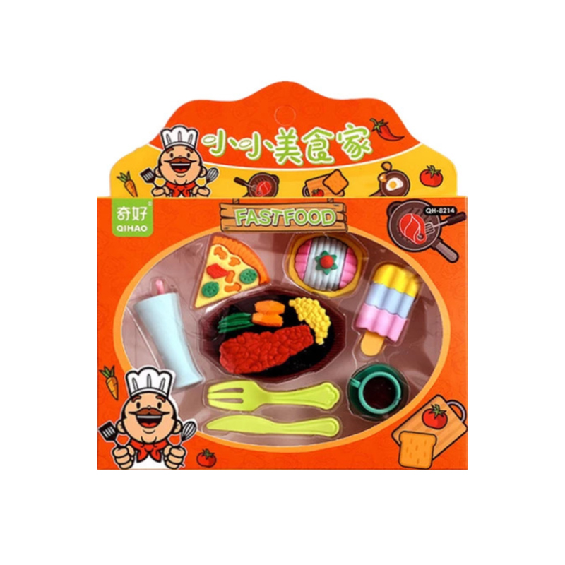 ست پاکن فانتزی مدل فست فود بسته 8 عددی