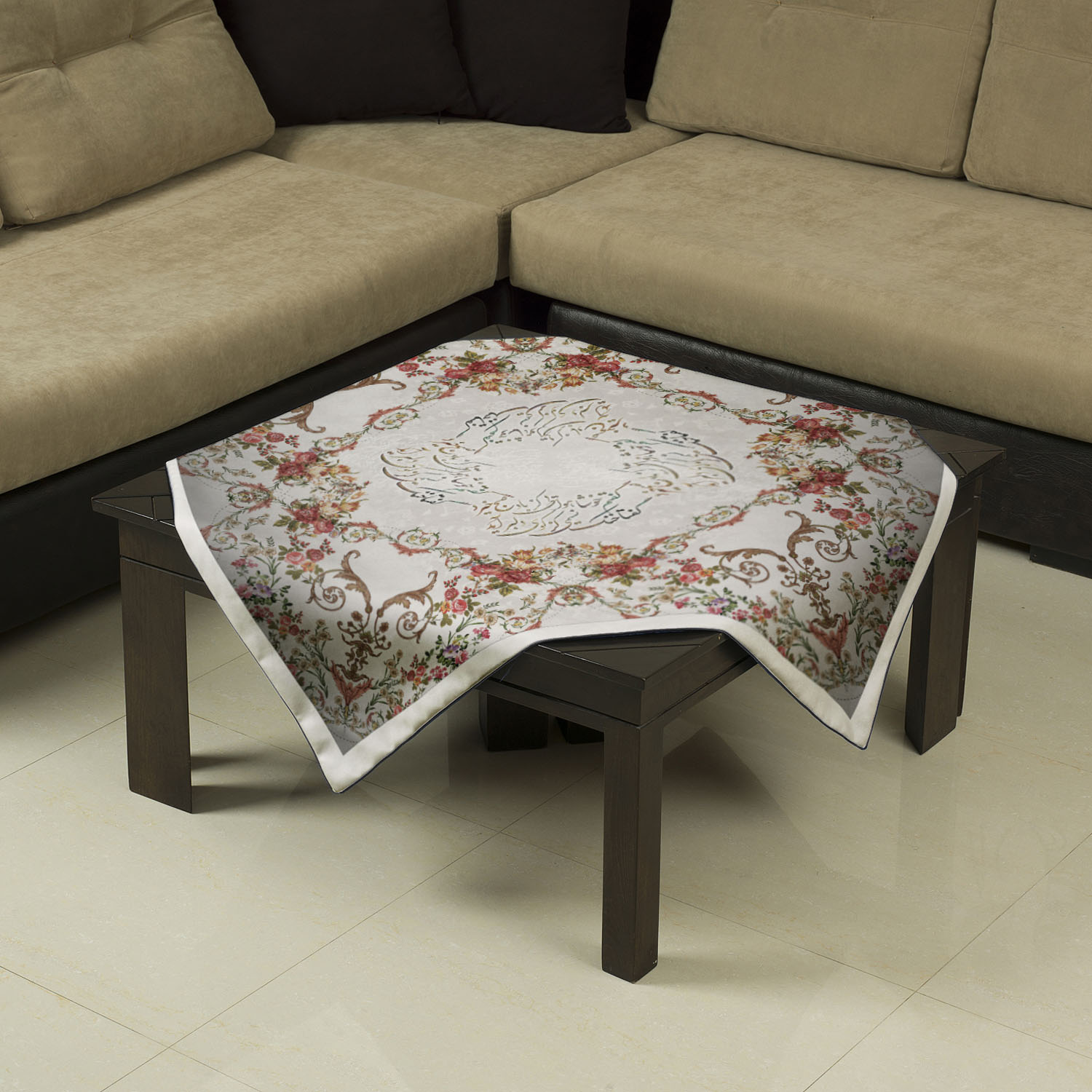 رومیزی شمسه نگار مدل DTr658