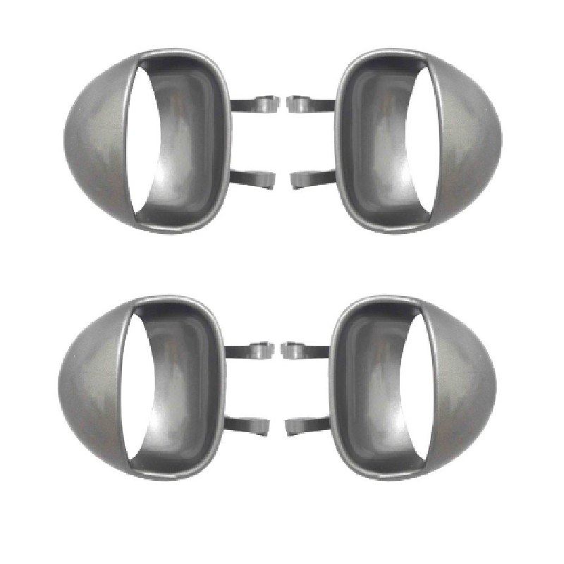 زبونه دستگیره کوییک بسته 4 تایی طوسی نقره ای