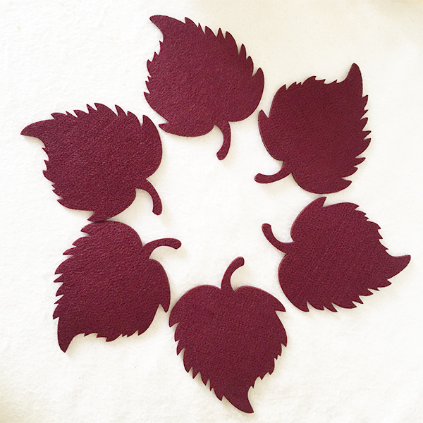 زیر لیوانی مدل برگ رز کد 631 بسته 6 عددی