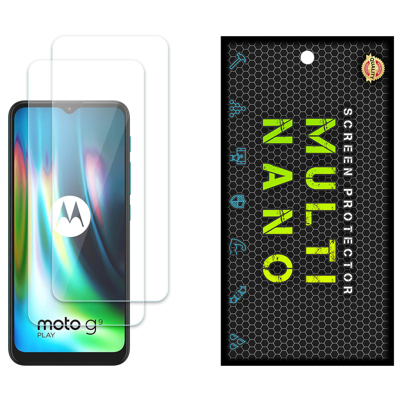 محافظ صفحه نمایش مولتی نانو مدل X-S2N مناسب برای گوشی موبایل موتورولا Moto G9 Play بسته دو عددی | کالا برتری
