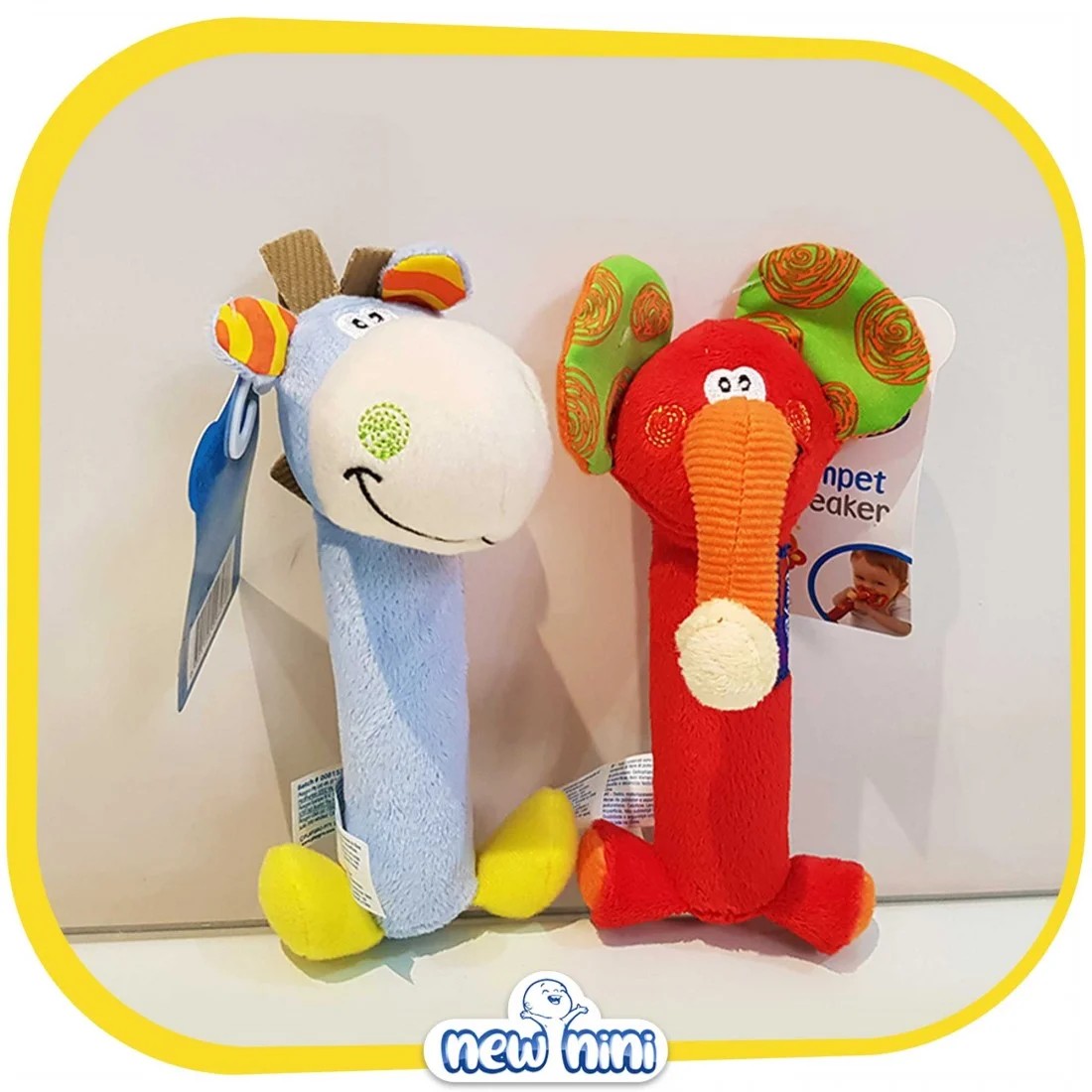 جغجغه سوسیسی پلی گروPLAYGRO مدل حیوانات