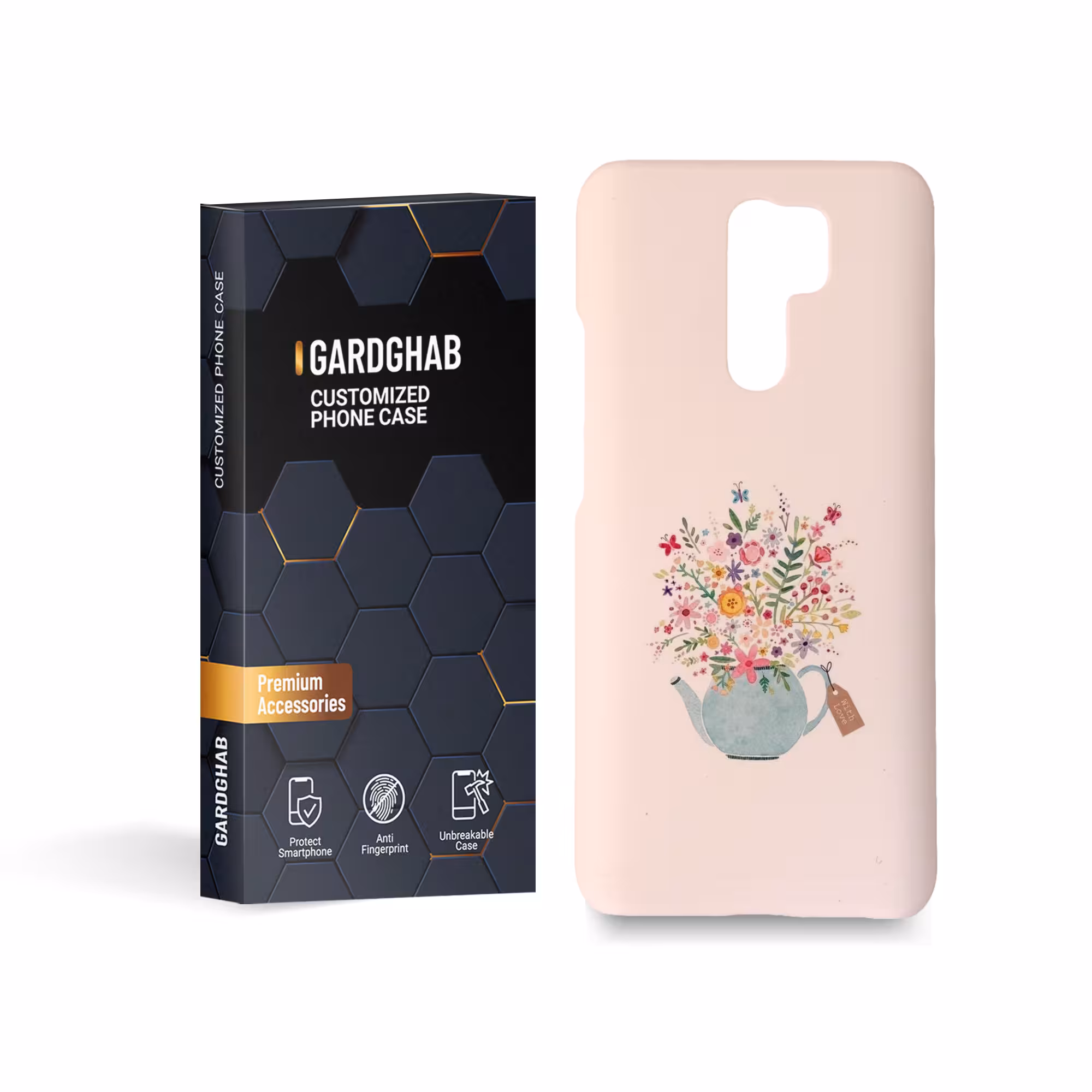 کاور گارد قاب مدل گل مناسب برای گوشی موبایل شیائومی redmi 9 / 9 prime