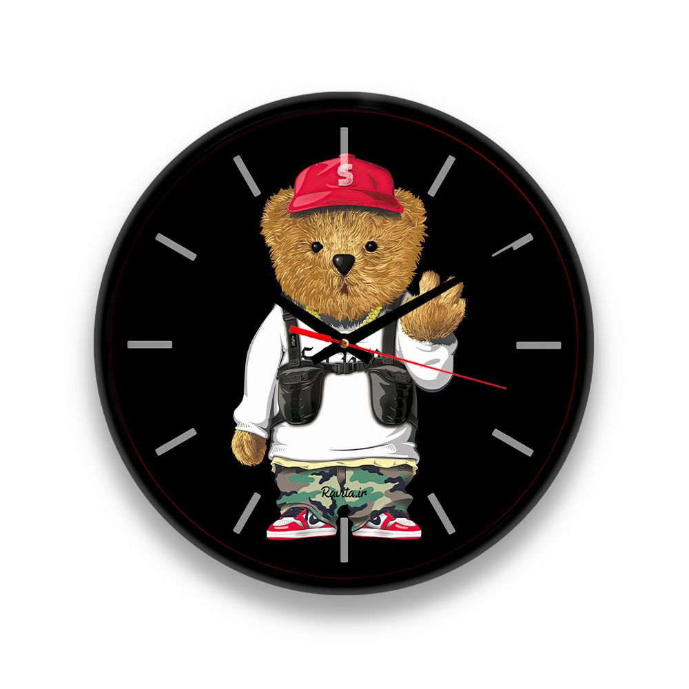 ساعت‌ دیواری رومیزی راویتاطرح تدی کد 3426