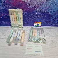 ماژیک هایلایتر دو سر طرح انیمه 6 رنگ پاستلی