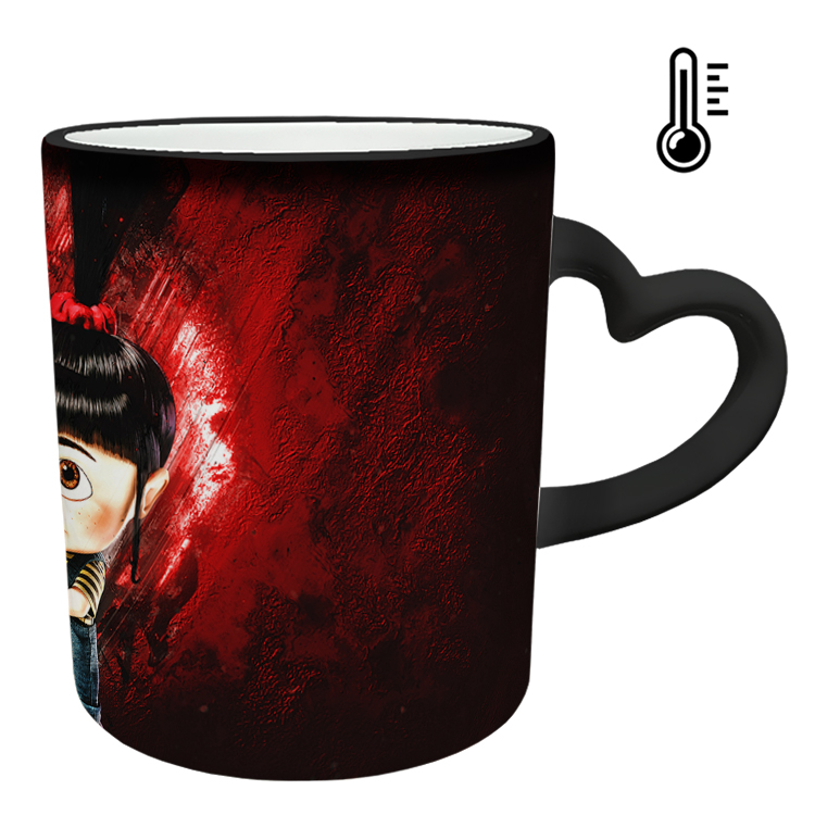 ماگ حرارتی مدل دسته قلبی طرح مینیون کد 10