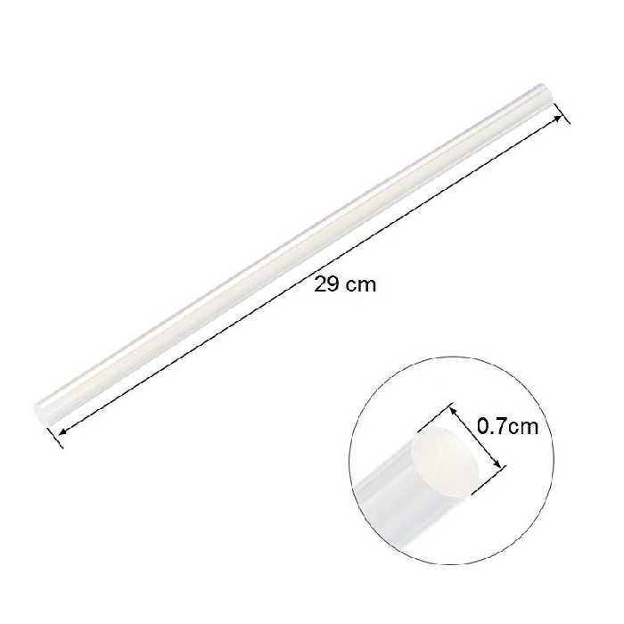 چسب حرارتی هوگر مدل 7m قطر 7 میلی‌متر بسته 10 عددی