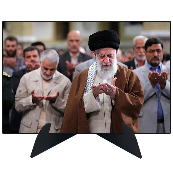 تابلو شاسی رومیزی طرح شهید سردار قاسم سلیمانی و رهبر مدل AG-210