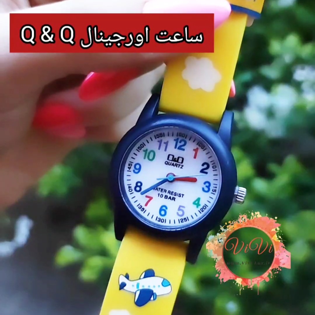 ساعت اورجینال Q and Q  کیفیت عالی موتور شرکتی درجه یک  کیو اند کیو طرح پسرانه و دخترانه
