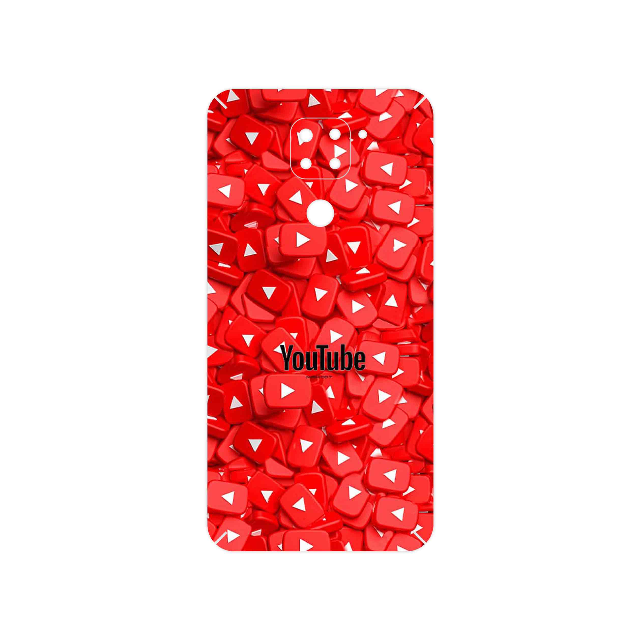 برچسب پوششی ماهوت مدل Youtube مناسب برای گوشی موبایل شیائومی Redmi 10X