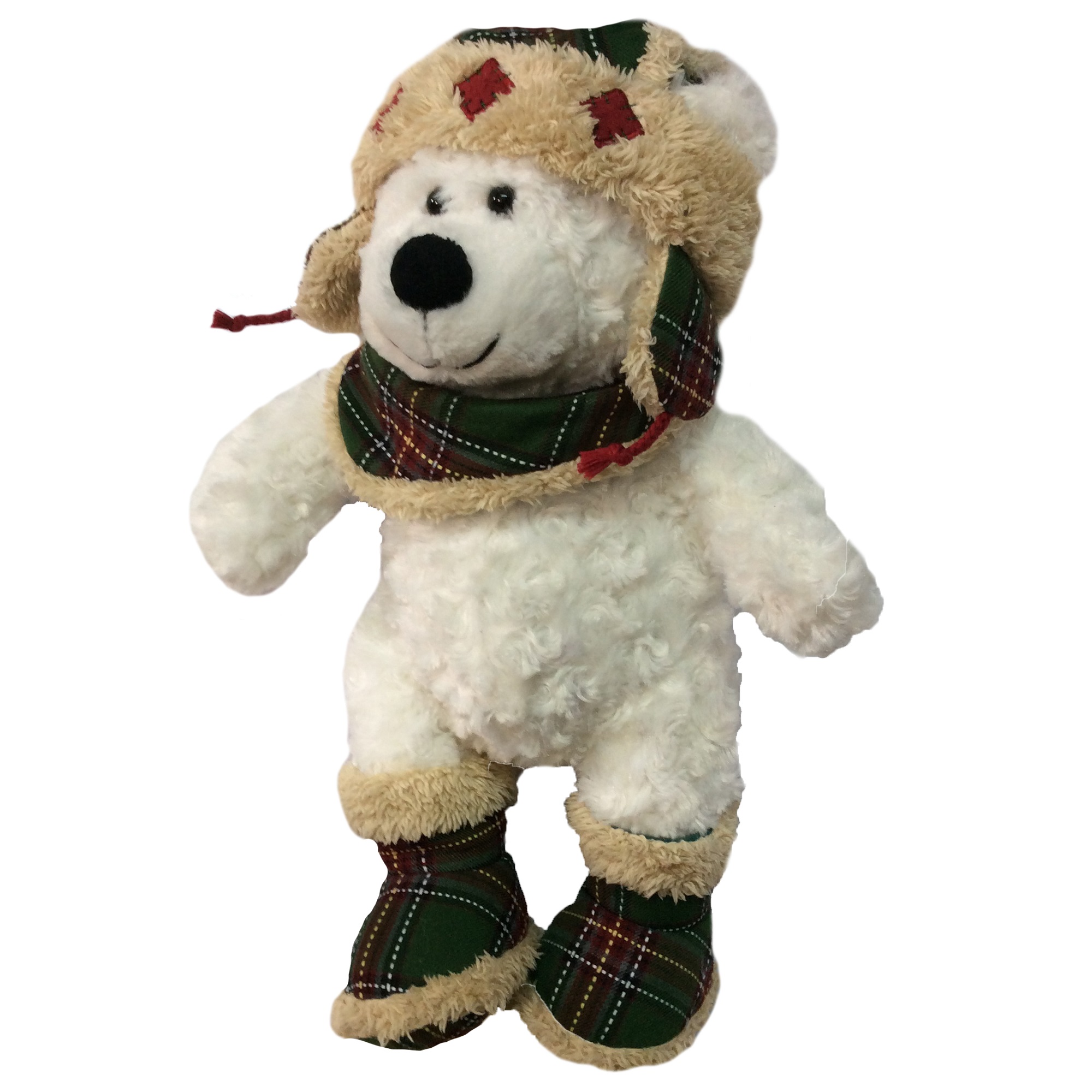 عروسک طرح خرس تدی مدل Winter Teddy Bear کد SZ7/478  ارتفاع 46 سانتیمتر
