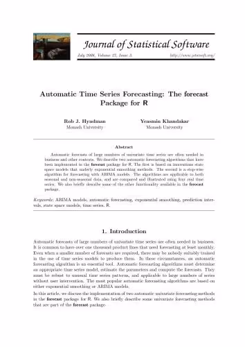 خرید و دانلود نسخه کامل کتاب Automatic Time Series Forecasting: The forecast Package for R   Code