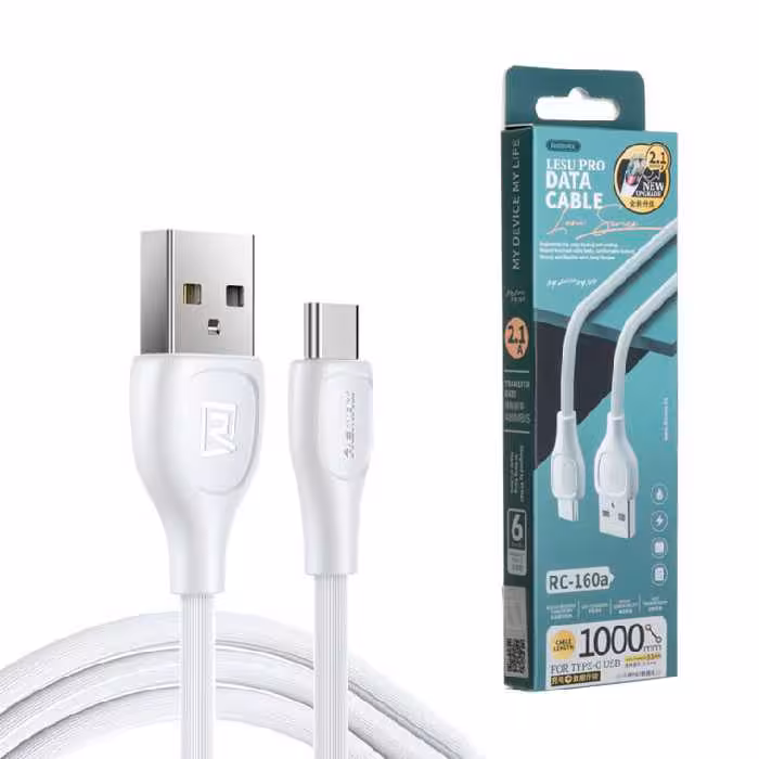 کابل تبدیل USB به USB-C ریمکس مدل RC-160a طول 1 متر