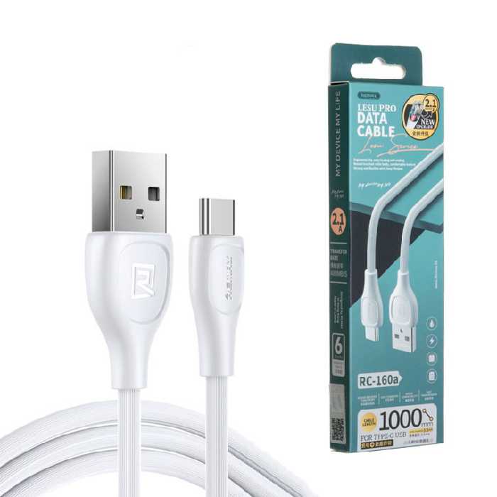 کابل تبدیل USB به USB-C ریمکس مدل RC-160a طول 1 متر