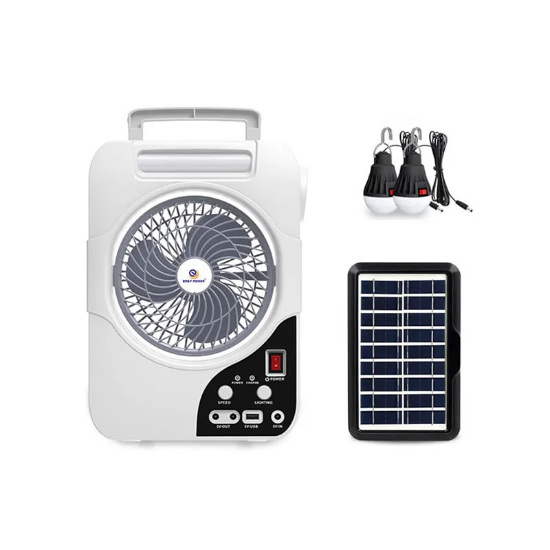 پنکه و چراغ کمپینگ 3 حالته Easy Power پاوربانک دار خورشیدی مدل EP-306