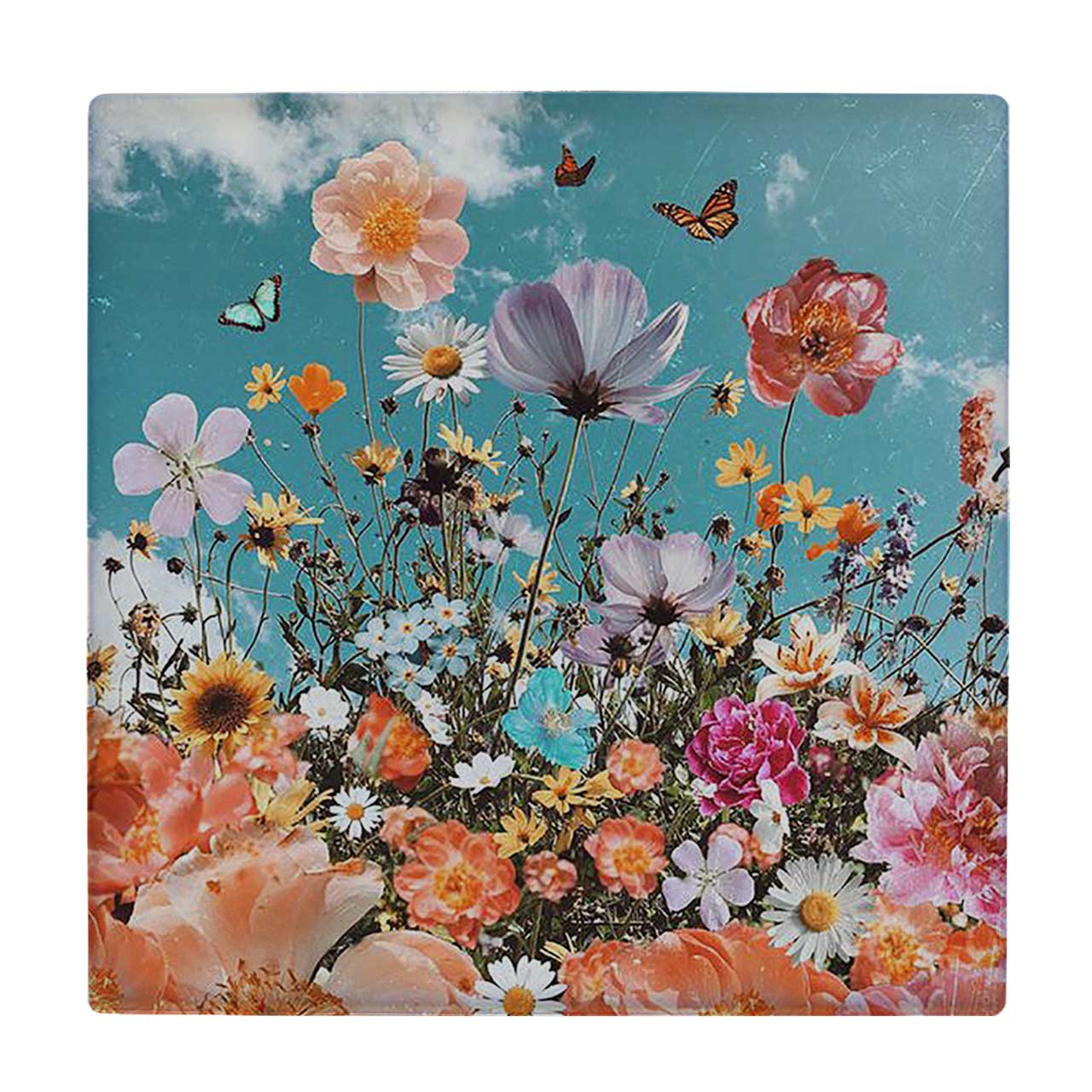  کاشی کارنیلا طرح نقاشی گل ها کد wkk1403