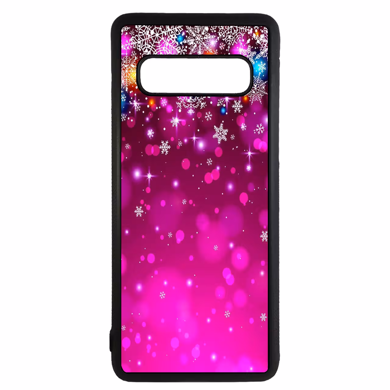کاور طرح برف بنفش کد 1105340 مناسب برای گوشی موبایل سامسونگ galaxy s10
