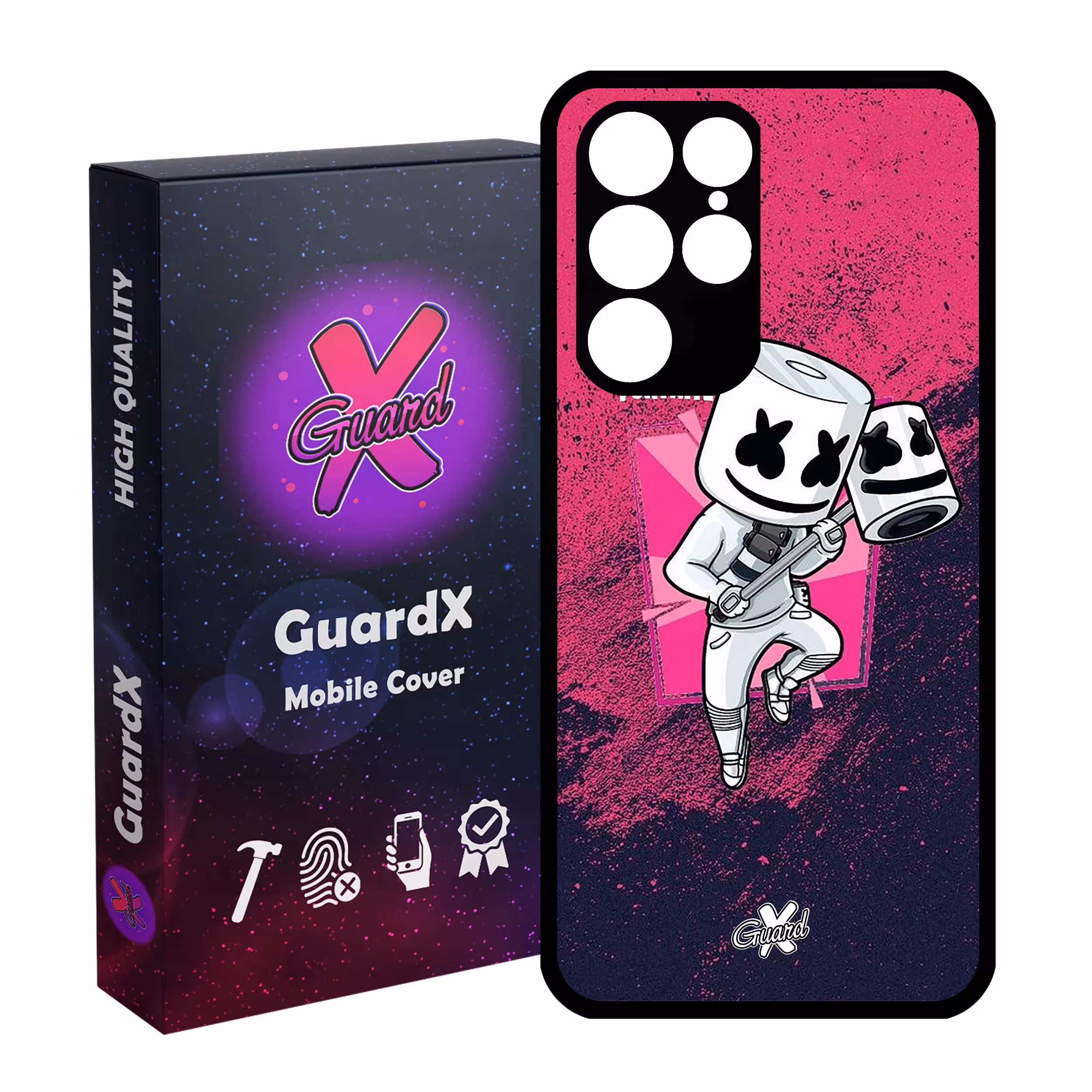 کاور گارد ایکس طرح Fortnite مدل Glass10031 مناسب برای گوشی موبایل سامسونگ Galaxy S22 Ultra