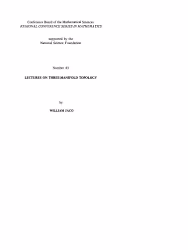 خرید و دانلود نسخه کامل کتاب Lectures on three-manifold topology