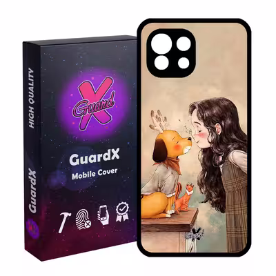 کاور گارد ایکس طرح Girl مدل Glass10323 مناسب برای گوشی موبایل شیائومی Mi 11 Lite