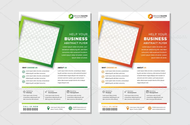 وکتور تراکت رنگارنگ A4 | گرافیک با طعم تربچه