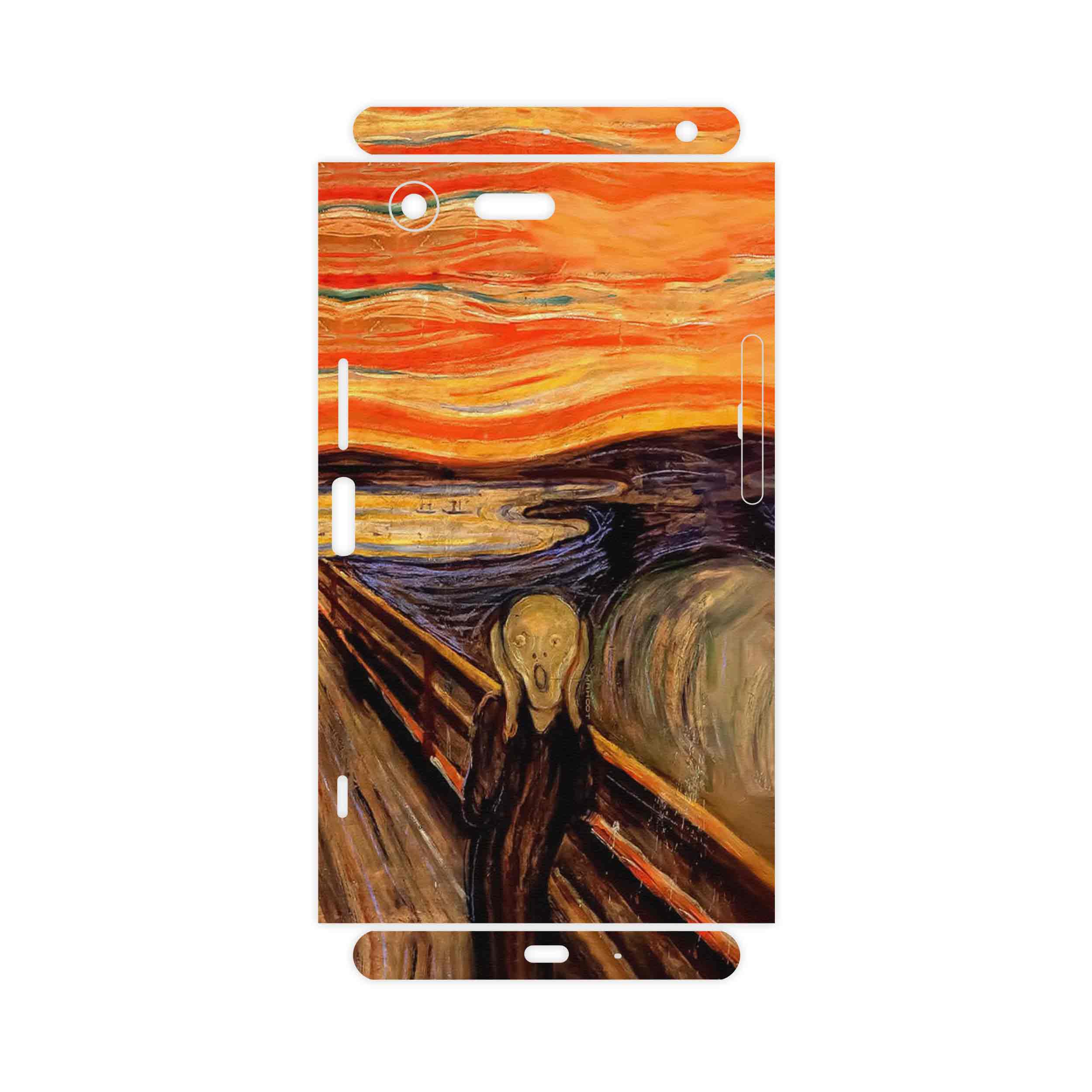 برچسب پوششی ماهوت مدل The Scream of Munch-FullSkin مناسب برای گوشی موبایل سونی Xperia XZ Premium