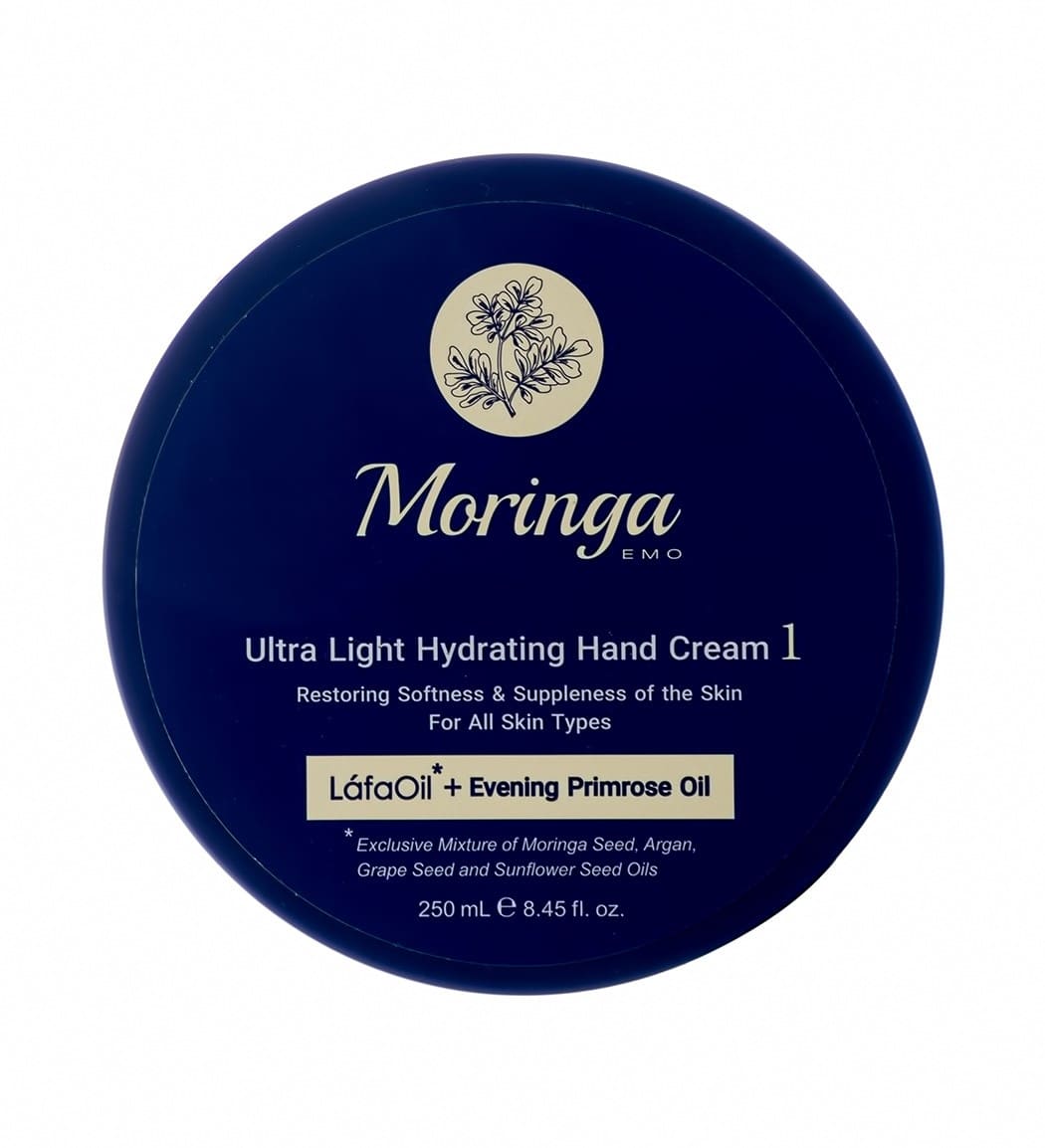 کرم دست فوق سبک و آبرسان شماره 1 حجم 250میل مورینگا