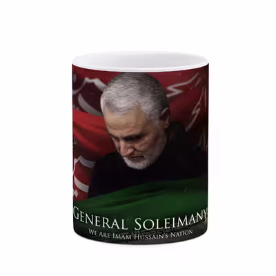 ماگ طرح سردار شهید حاج قاسم سلیمانی  مدل mgp11692