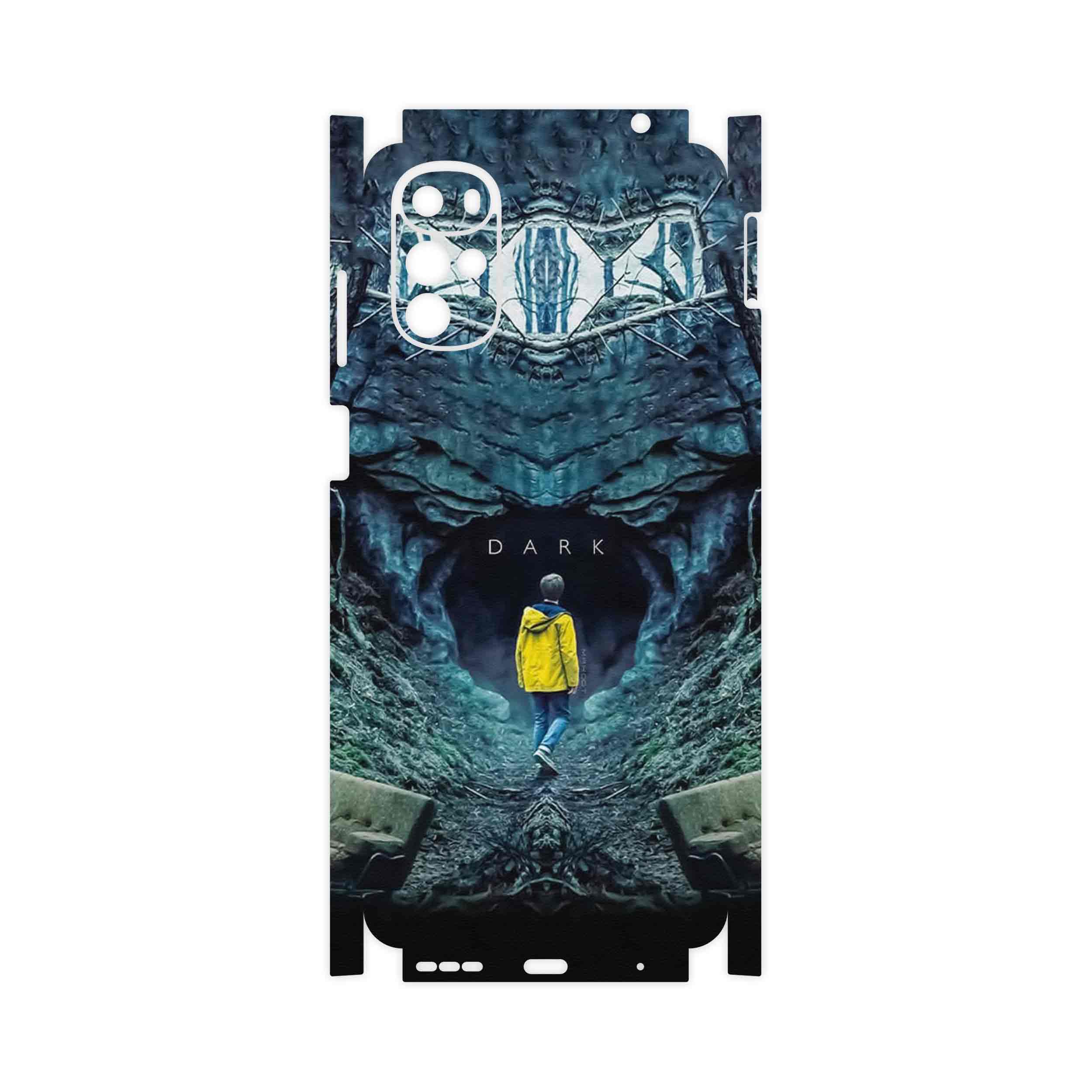 برچسب پوششی ماهوت مدل Dark-FullSkin مناسب برای گوشی موبایل موتورولا Moto G22