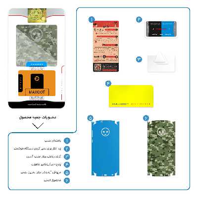 برچسب پوششی ماهوت مدل Army-Green-Pixel-FullSkin مناسب برای گوشی موبایل موتورولا Moto G6