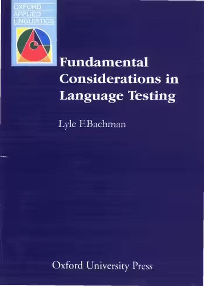 خرید و دانلود نسخه کامل کتاب Fundamental Considerations in Language Testing