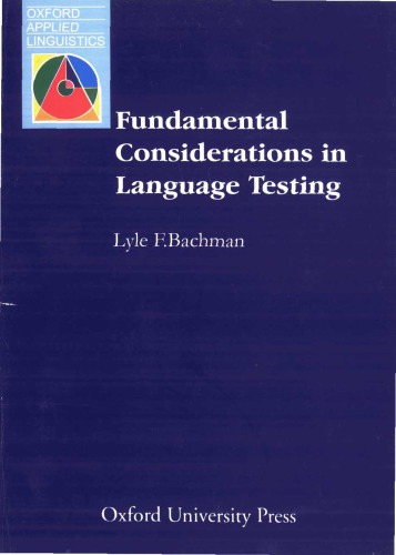 خرید و دانلود نسخه کامل کتاب Fundamental Considerations in Language Testing