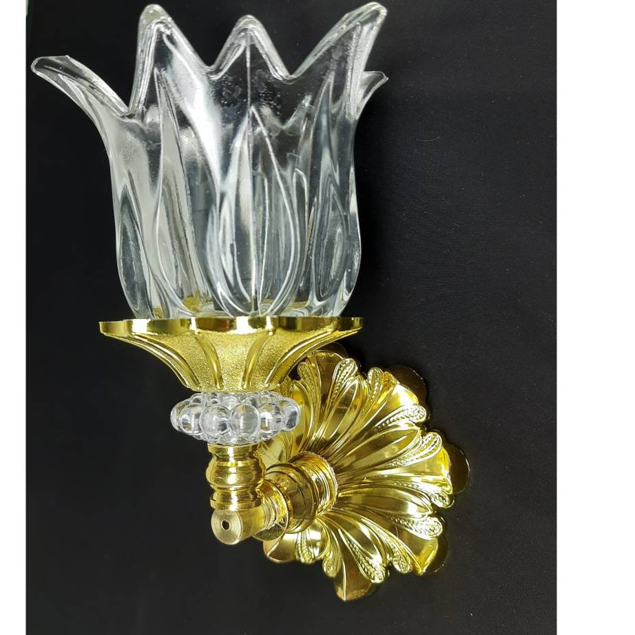 لوستر دیواری خواب .نگ طلایی .حباب آتیشی.