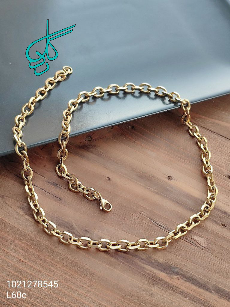 خرید زنجیر استیل طلایی رنگ ثابت با کیفیت کد 1415190 - ردگل