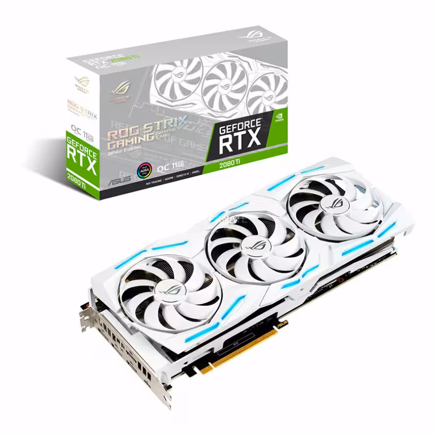 کارت گرافیک ایسوس ROG STRIX RTX2080TI O11G WHITE GAMING