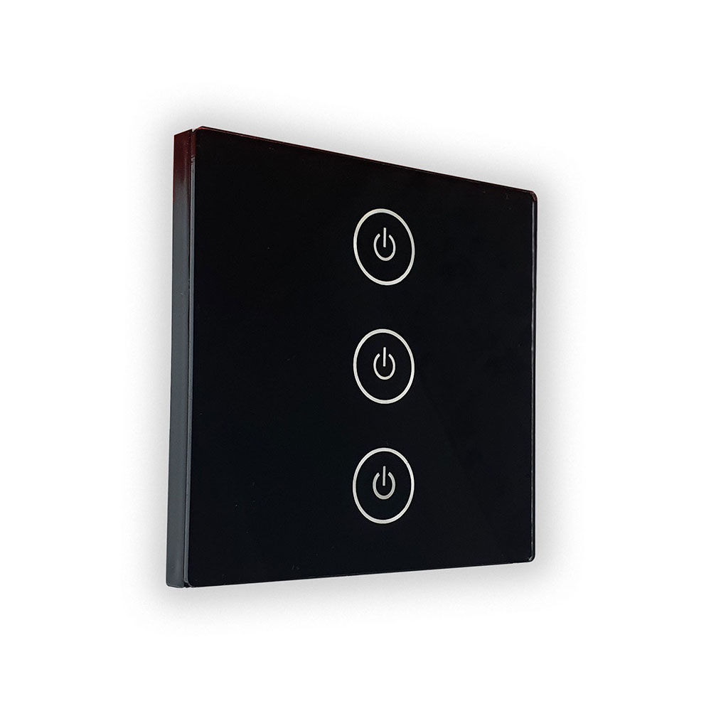 کلید لمسی هوشمند سه پل WiFi و RF آسانه مدل زمرد کد NP-S31