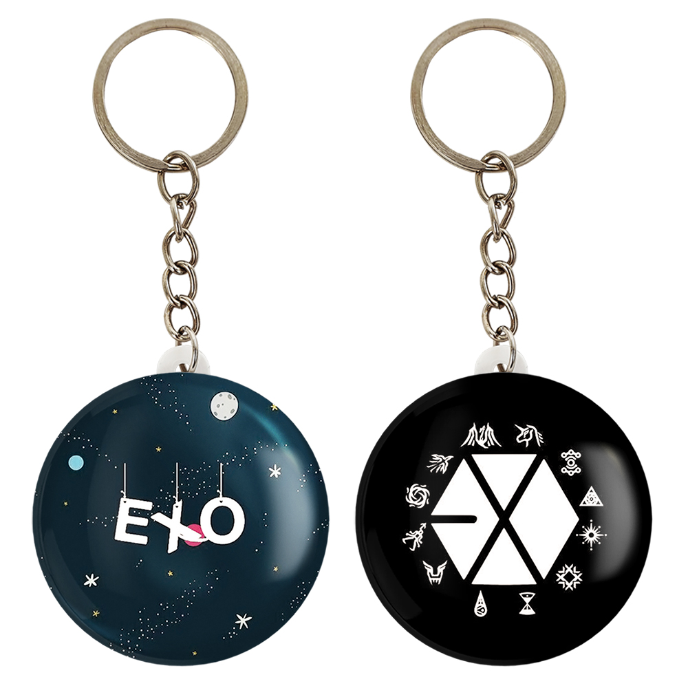 جاکلیدی خندالو مدل گروه EXO کد 1363313635 مجموعه 2 عددی