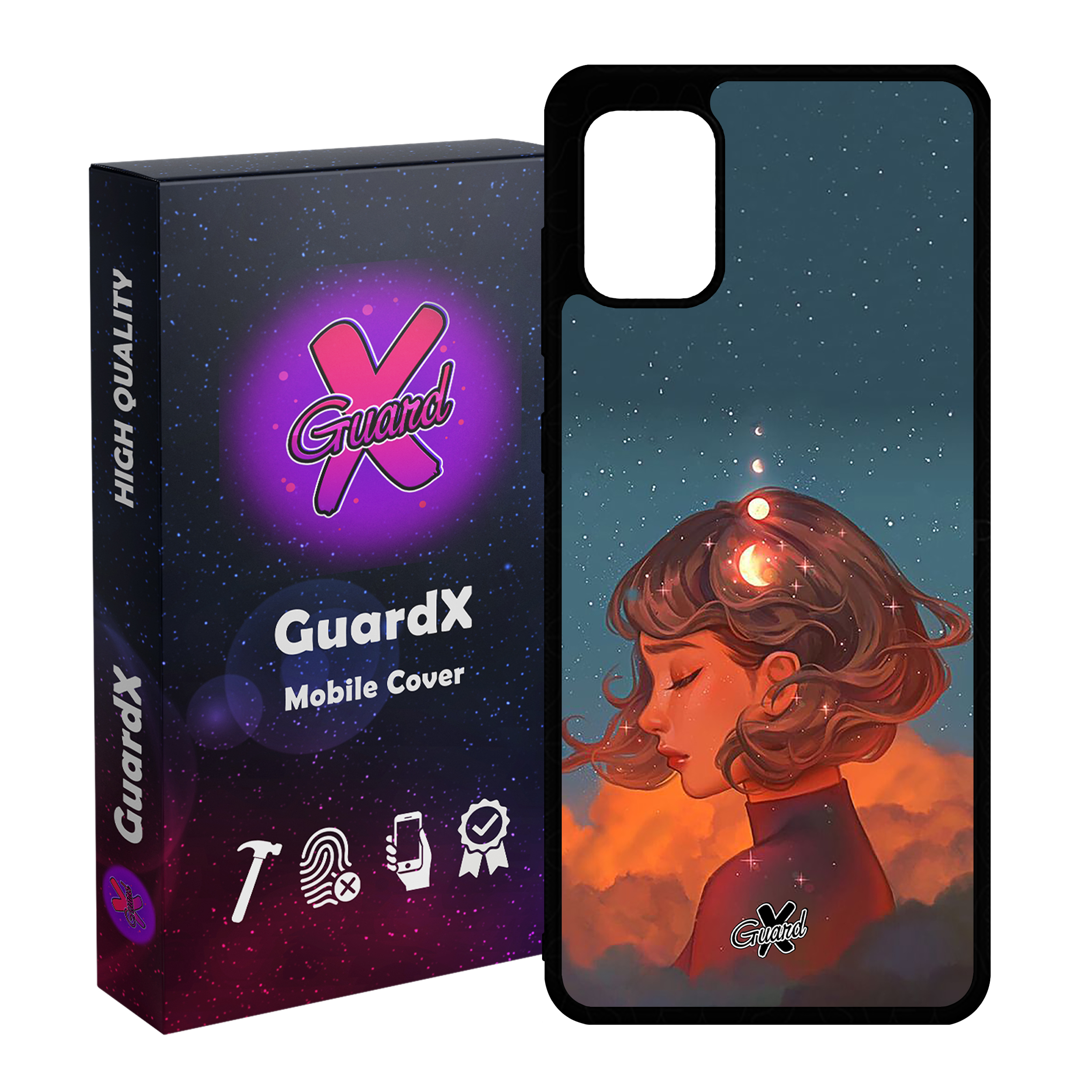 کاور گارد ایکس طرح Girl مدل Glass10302 مناسب برای گوشی موبایل سامسونگ Galaxy A71