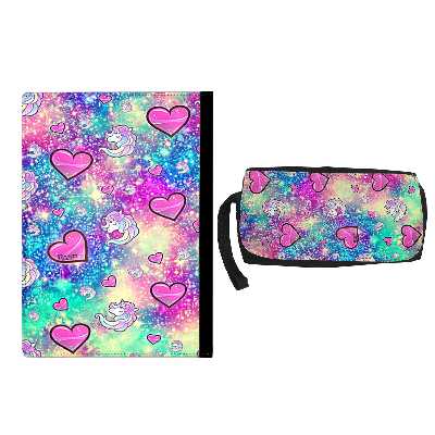 کلاسور طرح یونیکورن کد su35 به همراه جامدادی