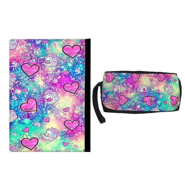 کلاسور طرح یونیکورن کد su35 به همراه جامدادی