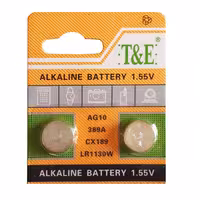 باتری ساعتی تی اند ای مدل LR 1130 AG10 بسته 2 عددی