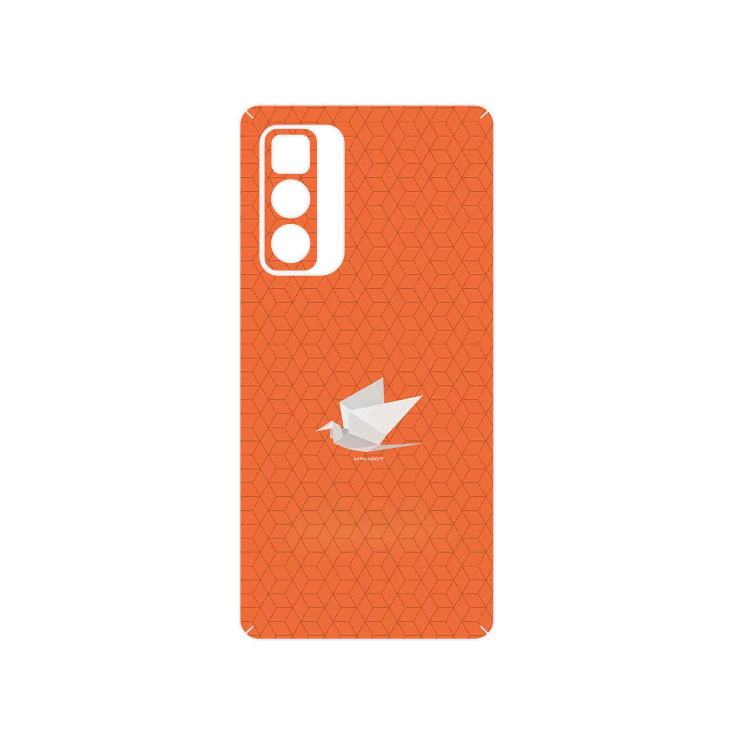 برچسب پوششی ماهوت مدل Minimalist origami bird مناسب برای گوشی موبایل موتورولا Edge 20 Pro