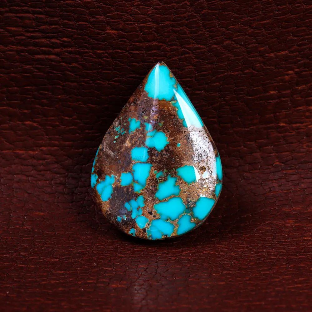 نگین فیروزه شجری کد 15250 - جواهری مشاهیر