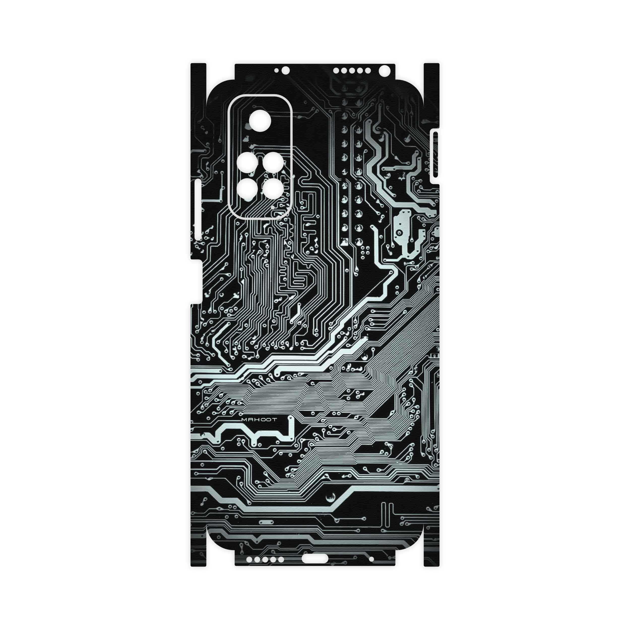 برچسب پوششی ماهوت مدل Black-Printed-Circuit-Board-FullSkin مناسب برای گوشی موبایل شیائومی Redmi Note 11
